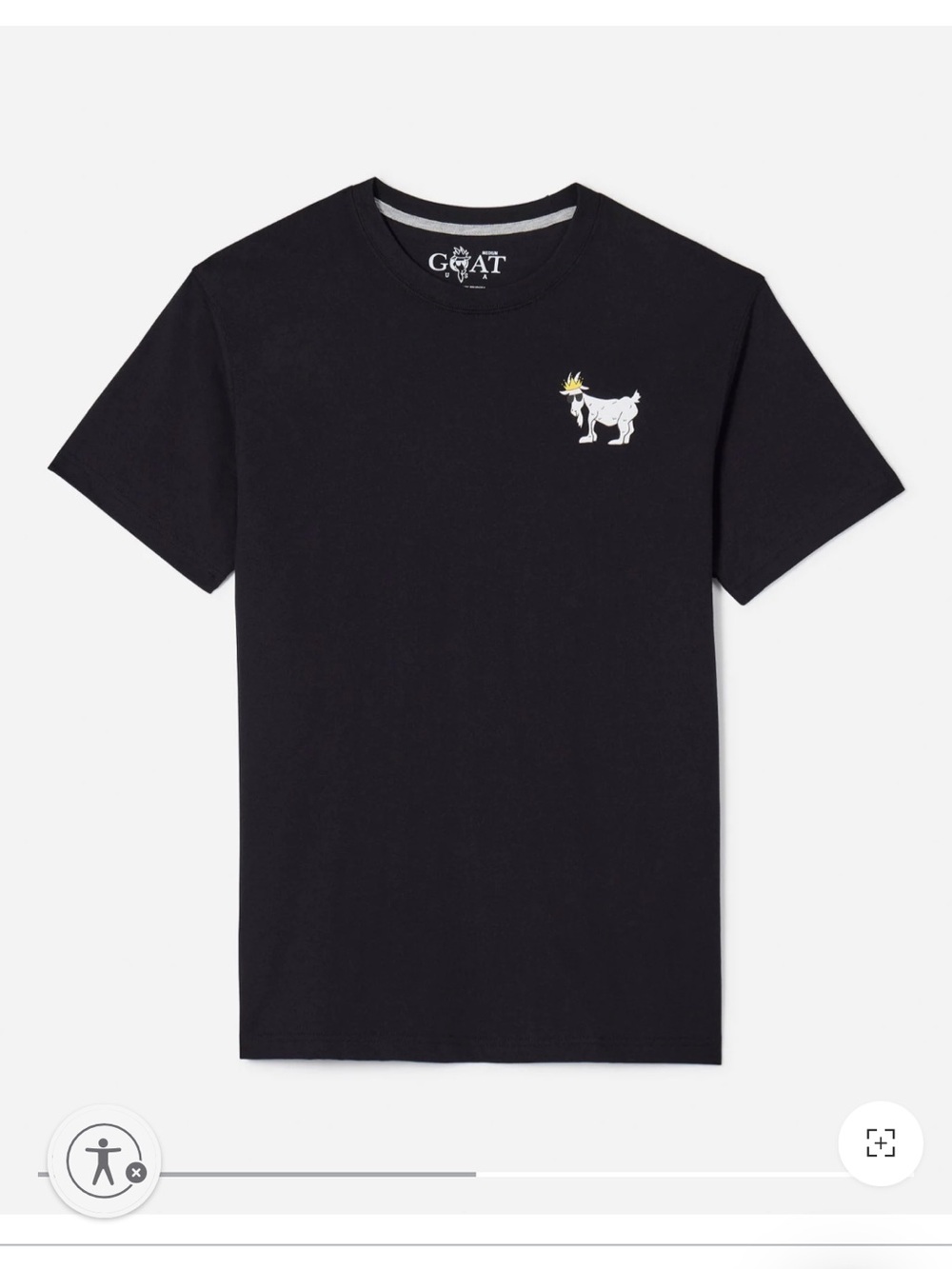 GOAT USA Black OG Short-Sleeve Graphic T-Shirt - Goat Logo NWT xl